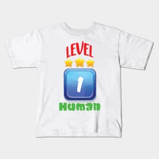 Level 1 Human Kids T-Shirt